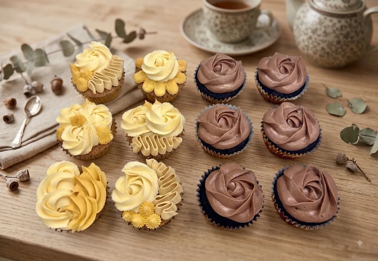 Signature Rose Cupcakes