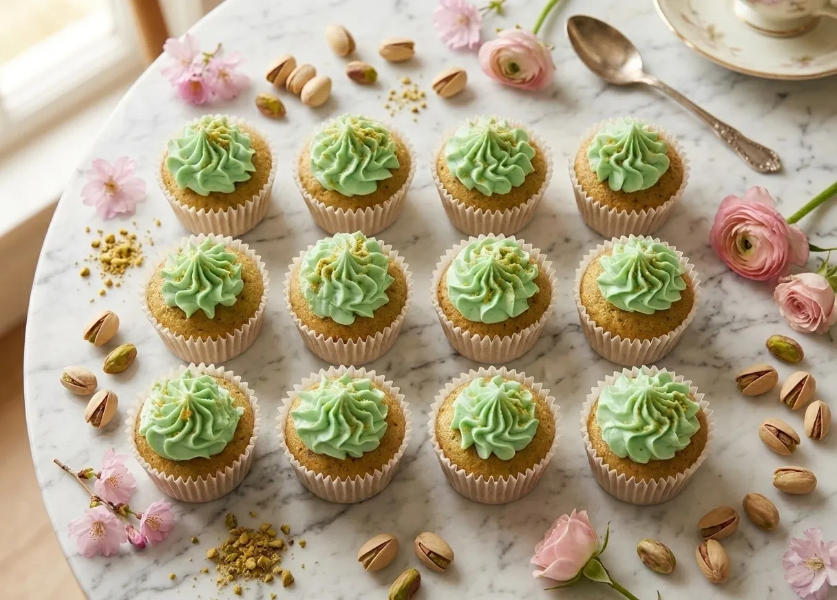 Pistachio Cupcakes