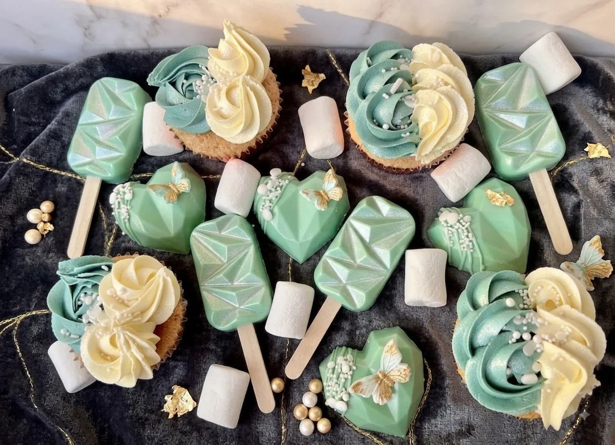 Geometric Hearts & Cakesicles