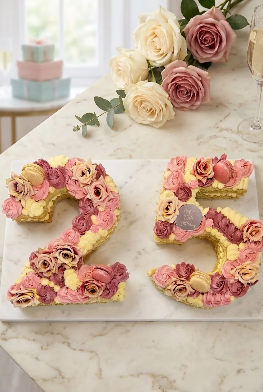 Number 25 Cake