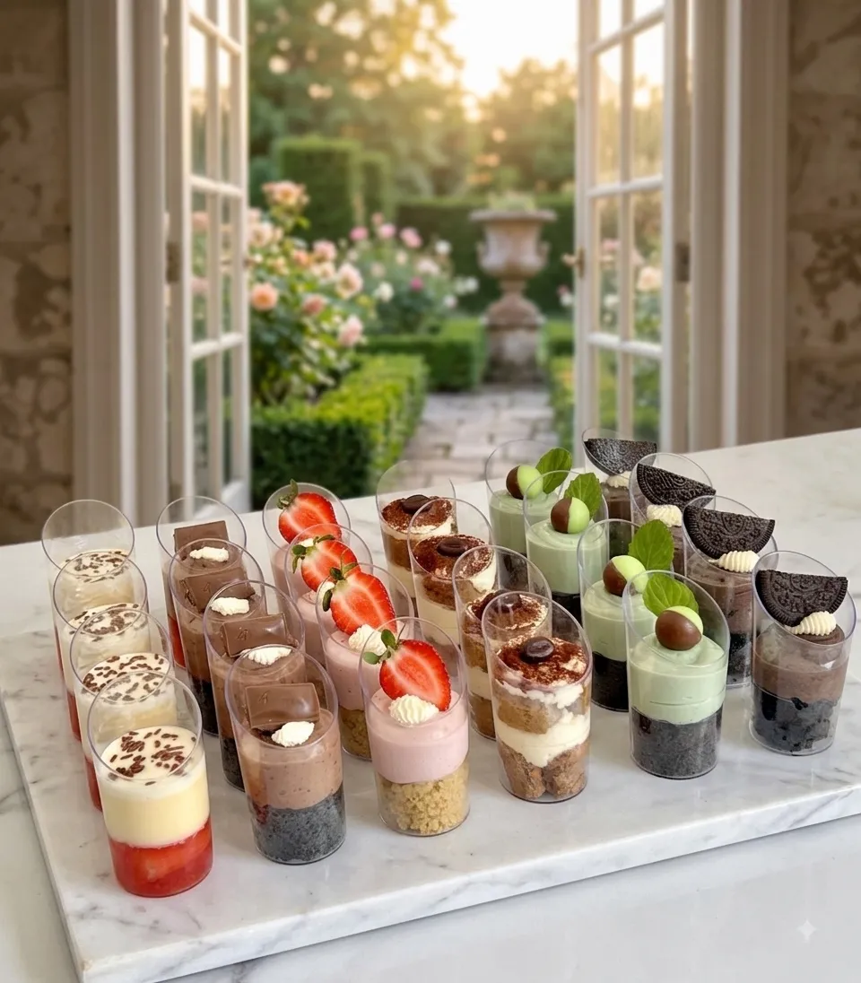 Assorted Dessert Pot Selection